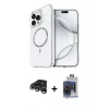 MARSİLYAN™- iPhone 15 Pro Max Kılıf Kıvılcım Form Prime - Siyah Vanessa Magic Cam + Raze Metal Kamera Lens - GS