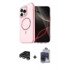 MARSİLYAN™- iPhone 15 Pro Max Kılıf Kıvılcım Form Prime - Siyah Vanessa Magic Cam + Raze Metal Kamera Lens - GS