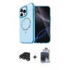 MARSİLYAN™- iPhone 15 Pro Max Kılıf Kıvılcım Form Prime - Siyah Vanessa Magic Cam + Raze Metal Kamera Lens - TMGI