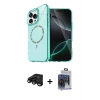 MARSİLYAN™- iPhone 15 Pro Max Kılıf Kıvılcım Form Prime - Siyah Vanessa Magic Cam + Siyah Raze Metal Kamera Lens