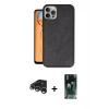 MARSİLYAN™- iPhone 15 Pro Max Kılıf Kıvılcım Işık Serisi - Şeffaf 360 Full Body Arka Koruyucu + Raze Metal Kamera Lens - GS