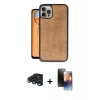 MARSİLYAN™- iPhone 15 Pro Max Kılıf Kıvılcım Işık Serisi - Siyah 3D Antistatik Mat Seramik Nano Ekran Koruyucu + Raze Metal Kamera Lens - LT