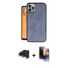 MARSİLYAN™- iPhone 15 Pro Max Kılıf Kıvılcım Işık Serisi - Siyah 3D Antistatik Mat Seramik Nano Ekran Koruyucu + Raze Metal Kamera Lens - LT