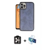 MARSİLYAN™- iPhone 15 Pro Max Kılıf Kıvılcım Işık Serisi - Siyah 3D Antistatik Seramik Nano Ekran Koruyucu + PVD Metal Kamera Lens - TU