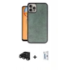 MARSİLYAN™- iPhone 15 Pro Max Kılıf Kıvılcım Işık Serisi - Siyah Bilvis 0.18mm Plus Cam Ekran Koruyucu + Siyah Raze Metal Kamera Lens