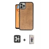 MARSİLYAN™- iPhone 15 Pro Max Kılıf Kıvılcım Işık Serisi - Siyah Bilvis 3D Cam Ekran Koruyucu + PVD Metal Kamera Lens - GI