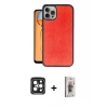 MARSİLYAN™- iPhone 15 Pro Max Kılıf Kıvılcım Işık Serisi - Siyah Bilvis 3D Cam Ekran Koruyucu + PVD Metal Kamera Lens - SH