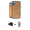 MARSİLYAN™- iPhone 15 Pro Max Kılıf Kıvılcım Işık Serisi - Siyah Bilvis 3D Cam Ekran Koruyucu + Raze Metal Kamera Lens - TMGI