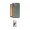 MARSİLYAN™- iPhone 15 Pro Max Kılıf Kıvılcım Işık Serisi - Siyah Bilvis 3D Mat Cam Ekran Koruyucu