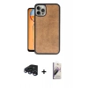 MARSİLYAN™- iPhone 15 Pro Max Kılıf Kıvılcım Işık Serisi - Siyah Bilvis 3D Mat Cam Ekran Koruyucu + Raze Metal Kamera Lens - LT