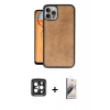MARSİLYAN™- iPhone 15 Pro Max Kılıf Kıvılcım Işık Serisi - Siyah Bilvis 3D Mat Cam Ekran Koruyucu + PVD Metal Kamera Lens - SH