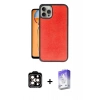 MARSİLYAN™- iPhone 15 Pro Max Kılıf Kıvılcım Işık Serisi - Siyah Bilvis 5in1 3D Magic Cam Ekran Koruyucu + PVD Metal Kamera Lens - TU