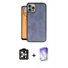 MARSİLYAN™- iPhone 15 Pro Max Kılıf Kıvılcım Işık Serisi - Siyah Bilvis 5in1 3D Magic Cam Ekran Koruyucu + PVD Metal Kamera Lens - TU