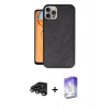 MARSİLYAN™- iPhone 15 Pro Max Kılıf Kıvılcım Işık Serisi - Siyah Bilvis 5in1 3D Magic Cam Ekran Koruyucu + Raze Metal Kamera Lens - TMGI