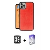 MARSİLYAN™- iPhone 15 Pro Max Kılıf Kıvılcım Işık Serisi - Siyah Bilvis 5in1 3D Magic Cam Ekran Koruyucu + PVD Metal Kamera Lens - SH