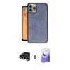MARSİLYAN™- iPhone 15 Pro Max Kılıf Kıvılcım Işık Serisi - Siyah Bilvis 5in1 5D Magic Hayalet Cam Ekran Koruyucu + Raze Metal Kamera Lens - TMGI