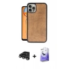 MARSİLYAN™- iPhone 15 Pro Max Kılıf Kıvılcım Işık Serisi - Siyah Bilvis 5in1 5D Magic Hayalet Cam Ekran Koruyucu + Raze Metal Kamera Lens - TMGI