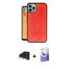 MARSİLYAN™- iPhone 15 Pro Max Kılıf Kıvılcım Işık Serisi - Siyah Bilvis 5in1 5D Magic Hayalet Cam Ekran Koruyucu + Raze Metal Kamera Lens - TMGI