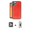 MARSİLYAN™- iPhone 15 Pro Max Kılıf Kıvılcım Işık Serisi - Siyah Bilvis Hayalet Cam Ekran Koruyucu + PVD Metal Kamera Lens - GI