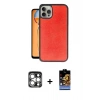 MARSİLYAN™- iPhone 15 Pro Max Kılıf Kıvılcım Işık Serisi - Siyah Buffer Hayalet Cam Ekran Koruyucu + PVD Metal Kamera Lens - GS