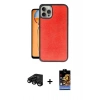 MARSİLYAN™- iPhone 15 Pro Max Kılıf Kıvılcım Işık Serisi - Siyah Buffer Hayalet Cam Ekran Koruyucu + Raze Metal Kamera Lens - SH