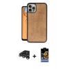 MARSİLYAN™- iPhone 15 Pro Max Kılıf Kıvılcım Işık Serisi - Siyah Buffer Hayalet Cam Ekran Koruyucu + Raze Metal Kamera Lens - GS