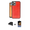 MARSİLYAN™- iPhone 15 Pro Max Kılıf Kıvılcım Işık Serisi - Siyah Buffer Hayalet Cam Ekran Koruyucu + Raze Metal Kamera Lens - GS