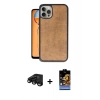 MARSİLYAN™- iPhone 15 Pro Max Kılıf Kıvılcım Işık Serisi - Siyah Buffer Hayalet Cam Ekran Koruyucu + Raze Metal Kamera Lens - SH