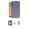 MARSİLYAN™- iPhone 15 Pro Max Kılıf Kıvılcım Işık Serisi - Siyah Joko Magic 5D Cam + PVD Metal Kamera Lens - GS