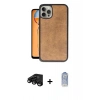 MARSİLYAN™- iPhone 15 Pro Max Kılıf Kıvılcım Işık Serisi - Siyah Joko Magic 5D Cam + Raze Metal Kamera Lens - SH