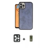 MARSİLYAN™- iPhone 15 Pro Max Kılıf Kıvılcım Işık Serisi - Siyah Joko Magic 5D Hayalet Cam + PVD Metal Kamera Lens - LT
