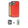 MARSİLYAN™- iPhone 15 Pro Max Kılıf Kıvılcım Işık Serisi - Siyah Polymer Nano Ekran Koruyucu + PVD Metal Kamera Lens - LT