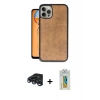 MARSİLYAN™- iPhone 15 Pro Max Kılıf Kıvılcım Işık Serisi - Siyah Polymer Nano Ekran Koruyucu + Raze Metal Kamera Lens - LT