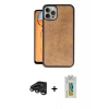 MARSİLYAN™- iPhone 15 Pro Max Kılıf Kıvılcım Işık Serisi - Siyah Polymer Nano Ekran Koruyucu + Raze Metal Kamera Lens - TMGI