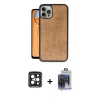 MARSİLYAN™- iPhone 15 Pro Max Kılıf Kıvılcım Işık Serisi - Siyah Vanessa Magic Cam + PVD Metal Kamera Lens - SH