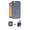 MARSİLYAN™- iPhone 15 Pro Max Kılıf Kıvılcım Işık Serisi - Siyah Vanessa Magic Cam + PVD Metal Kamera Lens - SH