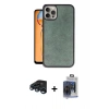 MARSİLYAN™- iPhone 15 Pro Max Kılıf Kıvılcım Işık Serisi - Siyah Vanessa Magic Cam + Raze Metal Kamera Lens - LT