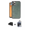 MARSİLYAN™- iPhone 15 Pro Max Kılıf Kıvılcım Işık Serisi - Siyah Vanessa Magic Cam + Raze Metal Kamera Lens - SH