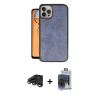MARSİLYAN™- iPhone 15 Pro Max Kılıf Kıvılcım Işık Serisi - Siyah Vanessa Magic Cam + Raze Metal Kamera Lens - TMGI