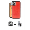 MARSİLYAN™- iPhone 15 Pro Max Kılıf Kıvılcım Işık Serisi - Siyah Vanessa Magic Hayalet Cam + PVD Metal Kamera Lens - GI
