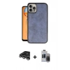 MARSİLYAN™- iPhone 15 Pro Max Kılıf Kıvılcım Işık Serisi - Siyah Vanessa Magic Hayalet Cam + Gümüş Raze Metal Kamera Lens