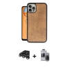 MARSİLYAN™- iPhone 15 Pro Max Kılıf Kıvılcım Işık Serisi - Siyah Vanessa Magic Hayalet Cam + Gümüş Raze Metal Kamera Lens