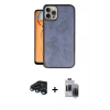 MARSİLYAN™- iPhone 15 Pro Max Kılıf Kıvılcım Işık Serisi - Siyah Vanessa Magic Hayalet Cam + Raze Metal Kamera Lens - LT
