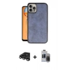 MARSİLYAN™- iPhone 15 Pro Max Kılıf Kıvılcım Işık Serisi - Siyah Vanessa Magic Hayalet Cam + Raze Metal Kamera Lens - TMGI