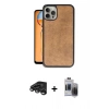 MARSİLYAN™- iPhone 15 Pro Max Kılıf Kıvılcım Işık Serisi - Siyah Vanessa Magic Hayalet Cam + Raze Metal Kamera Lens - TMGI