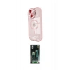 MARSİLYAN™- iPhone 15 Pro Max Kılıf Kıvılcım Modern Koleksiyonu - Şeffaf 360 Full Body Arka Koruyucu