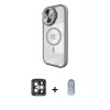 MARSİLYAN™- iPhone 15 Pro Max Kılıf Kıvılcım Modern Koleksiyonu - Siyah Joko Magic 5D Cam + PVD Metal Kamera Lens - GI