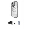 MARSİLYAN™- iPhone 15 Pro Max Kılıf Kıvılcım Modern Koleksiyonu - Siyah Joko Magic 5D Cam + Raze Metal Kamera Lens - GS