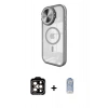 MARSİLYAN™- iPhone 15 Pro Max Kılıf Kıvılcım Modern Koleksiyonu - Siyah Joko Magic 5D Cam + PVD Metal Kamera Lens - TU