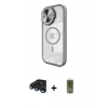 MARSİLYAN™- iPhone 15 Pro Max Kılıf Kıvılcım Modern Koleksiyonu - Siyah Joko Magic 5D Hayalet Cam + Raze Metal Kamera Lens - LT